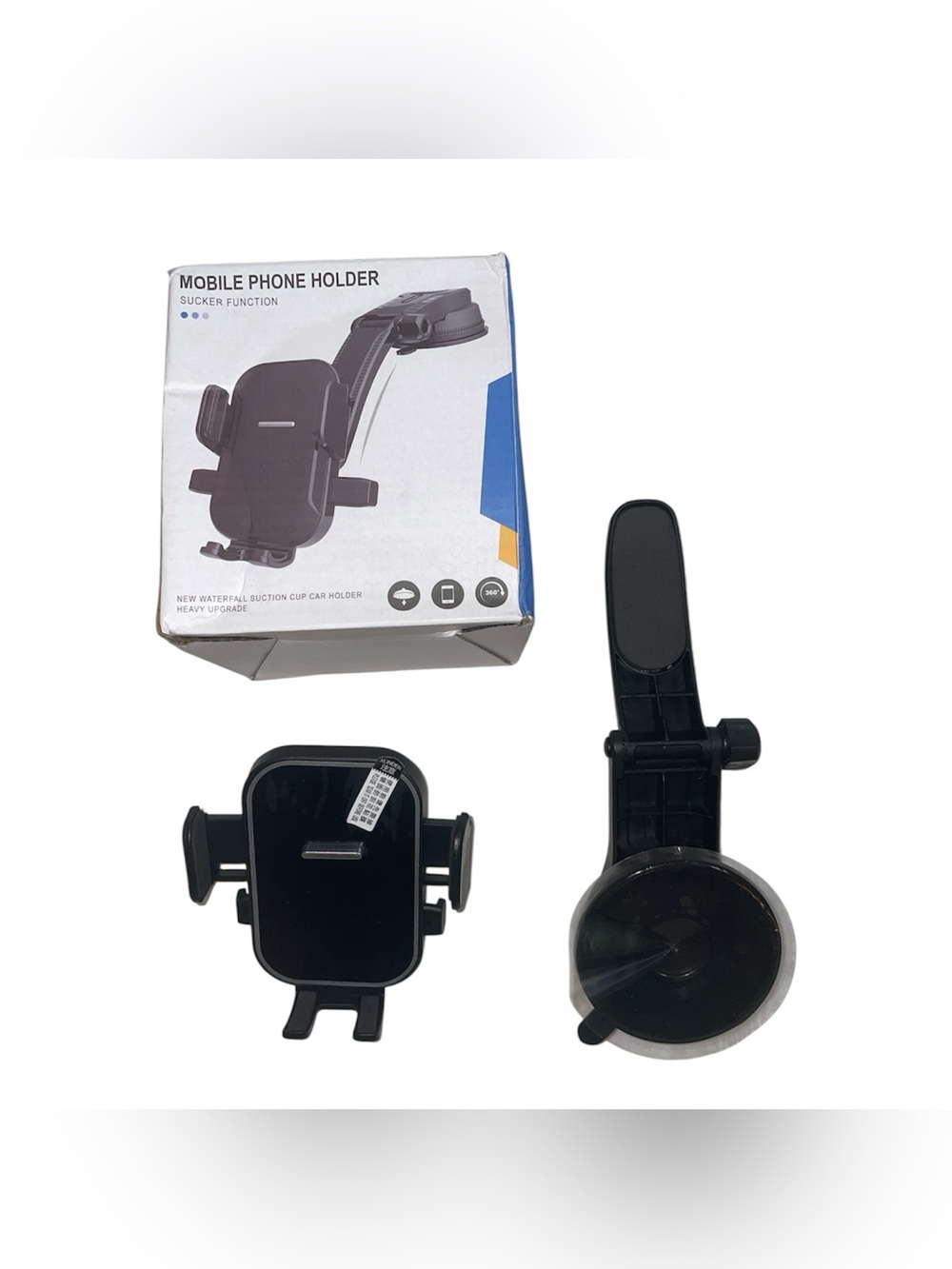Mobile Phone Holder with Waterfall Suction Cup Car Holder